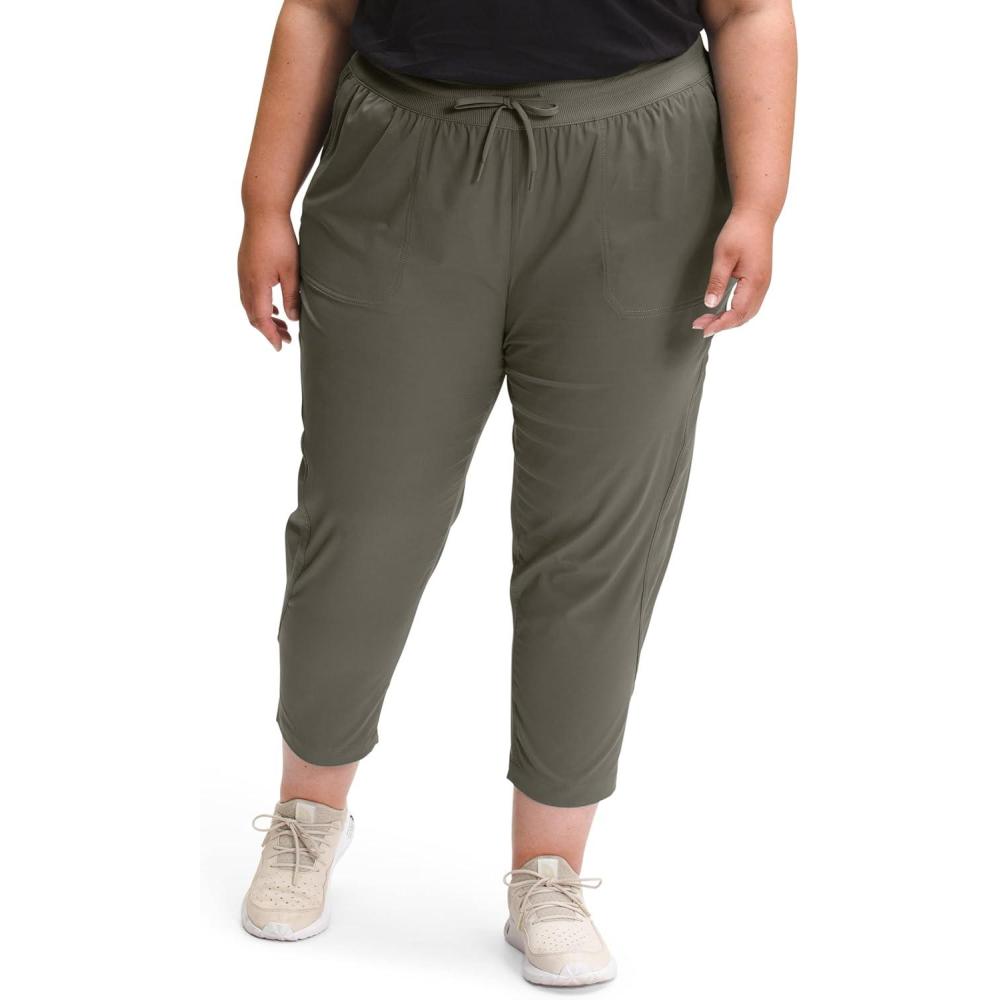 imageTHE NORTH FACE womens Womens Aphrodite Motion Capri Pants Standard and Plus SizeNew Taupe Green