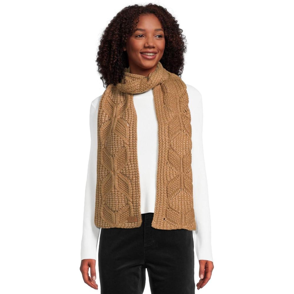 imageUGG Womens Cable ScarfChestnut