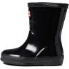 Hunter unisex-child Original First Classic Gloss(Black)