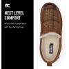 SOREL Men’s Manawan ll Moc Slipper(Elk/Tobacco Plaid)