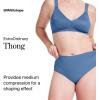 SPANXshape ExtraOrdinary Thong – Sculpting with Compression – Women’s Shapewear Underwear – Recycled Nylon Fabric Blend(Indigo Haze)