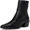 Steve Madden Women’s Daney Ankle Boot(Black Leather)
