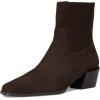 Steve Madden Women’s Daney Ankle Boot(Brown Suede)