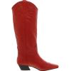 Steve Madden Women’s Dollie Western Boot(Red Leather)