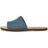 Steve Madden womens Gracel Flat Sandal(Denim)