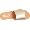 Steve Madden womens Gracel Flat Sandal(Gold Leather)