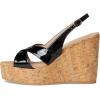 Stuart Weitzman Women’s Dayna Slingback Wedge Platform(Black)