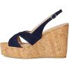Stuart Weitzman Women’s Dayna Slingback Wedge Platform(Nice Blue)