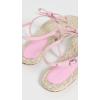 Stuart Weitzman Women’s Felicity Espadrille Sandals(Pink Marshmallow/Natural)