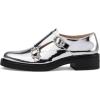 Stuart Weitzman Women’s Leighton Monk Strap(Silver)