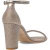 Stuart Weitzman Women’s Nearlynude Stefanie Sandal Pump(Poudre/Clear)