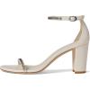 Stuart Weitzman Women’s Nearlynude Stefanie Sandal Pump(Seashell/Clear)