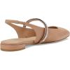 Stuart Weitzman Women’s Stefanie Slngback Flat Ballet(Adobe/Clear)