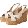 Stuart Weitzman Women’s Dayna Slingback Wedge Platform(Cream.)