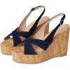 Stuart Weitzman Women’s Dayna Slingback Wedge Platform(Nice Blue)