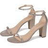 Stuart Weitzman Women’s Nearlynude Stefanie Sandal Pump(Poudre/Clear)