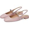 Stuart Weitzman Women’s Stefanie Slngback Flat Ballet(Ballet/Clear)
