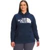 THE NORTH FACE Women’s Half Dome Pullover Hoodie Sweatshirt (Standard and Plus Size)(Summit Navy/Tnf White)