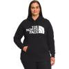 THE NORTH FACE Women’s Half Dome Pullover Hoodie Sweatshirt (Standard and Plus Size)(Tnf Black/Tnf White)