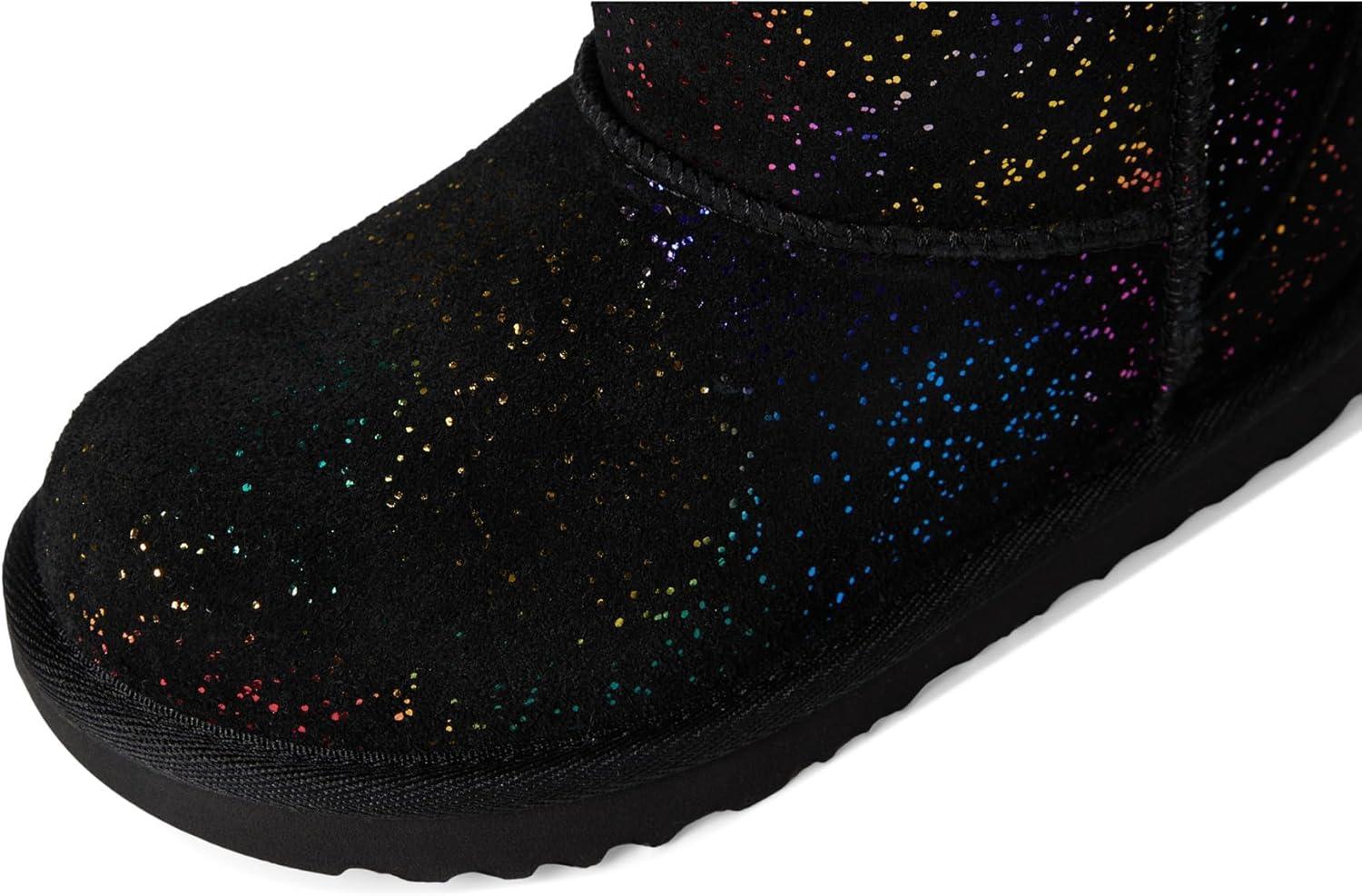 imageUGG UnisexChild T Classic Ii Shimmer Sky Fashion BootBlackRainbow Metallic