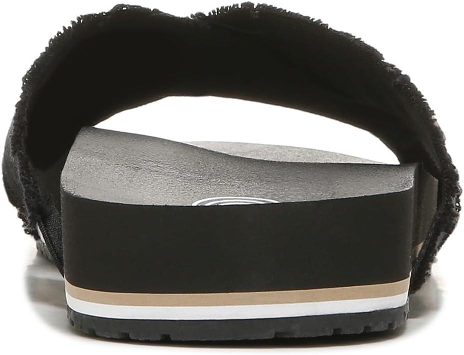imageVionic Womens BEACH Boardwalk Panama Canvas Sandals Sustainable Washable Slide with Orthotic Insole Arch Support Womens Sneakers Medium Fit Sizes 512Black