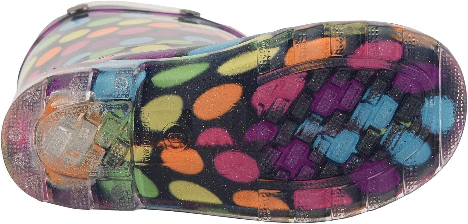 imageWestern Chief Kids Waterproof Light Up Rain Boots With Handles for Easy On and Off for Boys and GirlsDarling Dot
