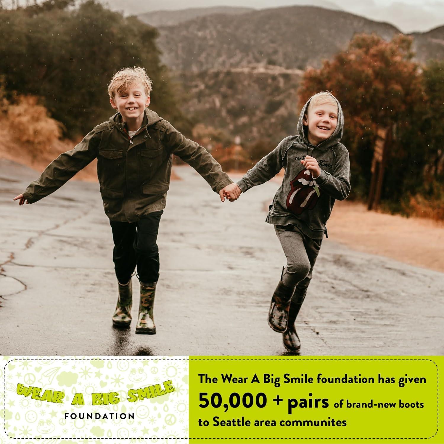 imageWestern Chief Kids Waterproof Light Up Rain Boots With Handles for Easy On and Off for Boys and GirlsLeopard