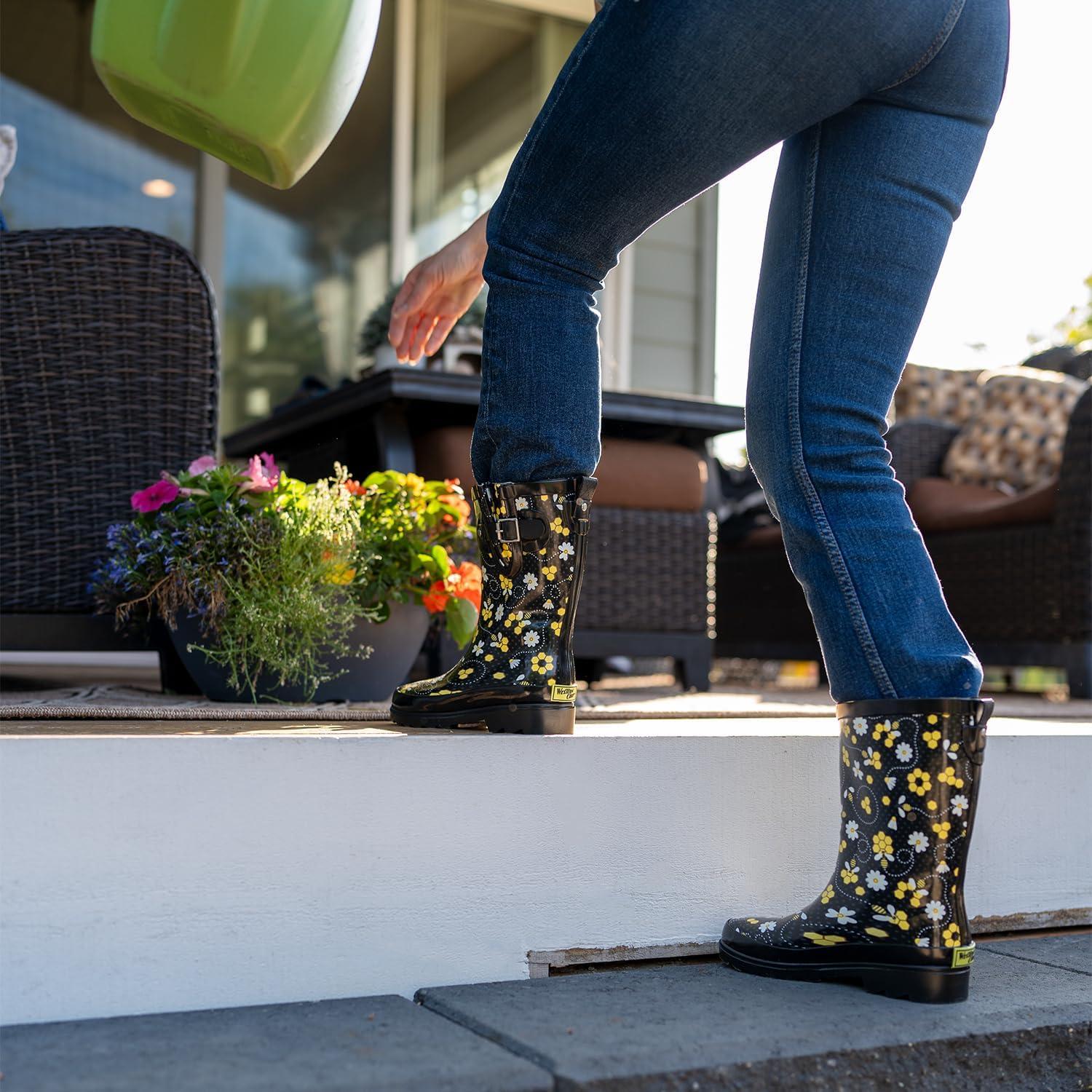 imageWestern Chief Waterproof Mid Rain BootBloom Bees