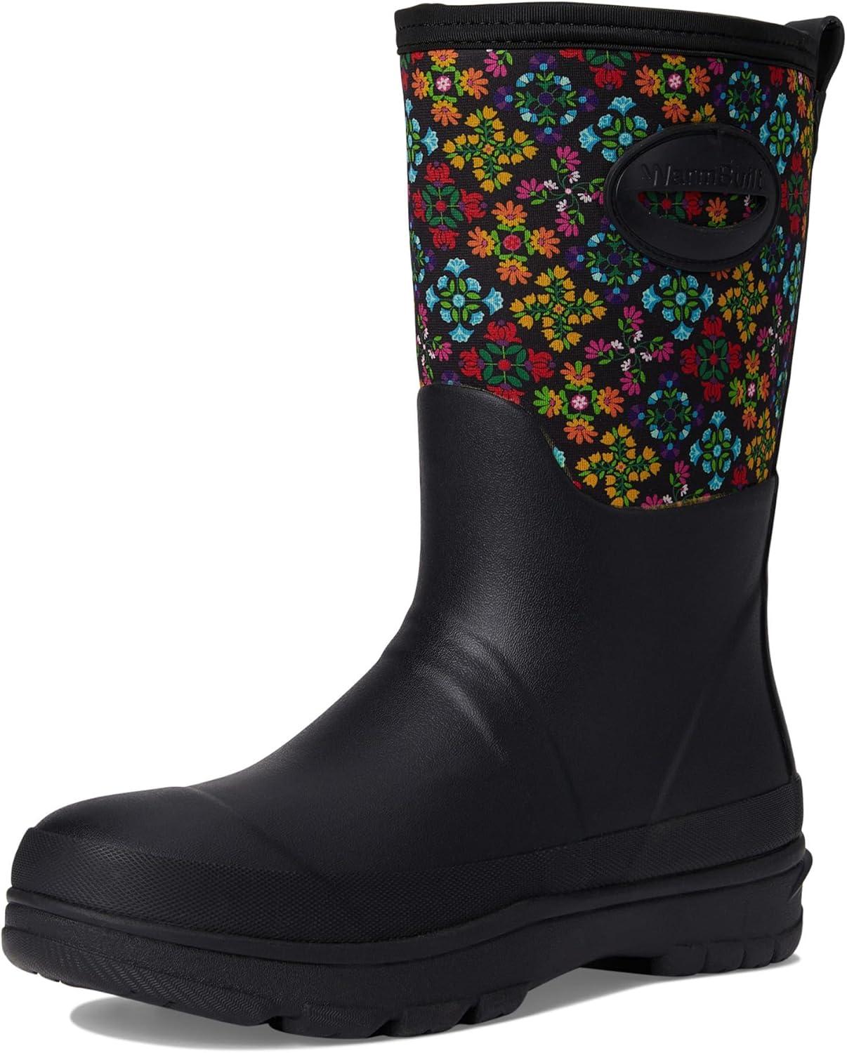 imageWestern Chief Womens Neoprene Faux Fur Mid Insulated Waterproof Cold Weather BootsJewel Black