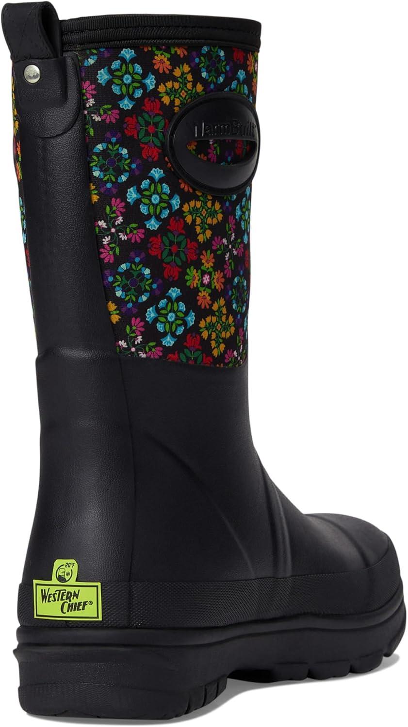 imageWestern Chief Womens Neoprene Faux Fur Mid Insulated Waterproof Cold Weather BootsJewel Black