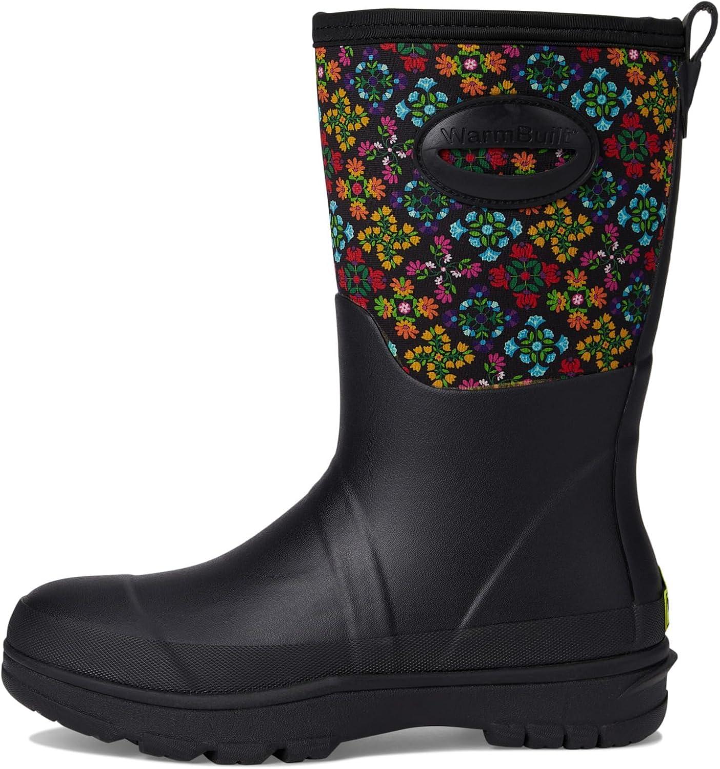 imageWestern Chief Womens Neoprene Faux Fur Mid Insulated Waterproof Cold Weather BootsJewel Black