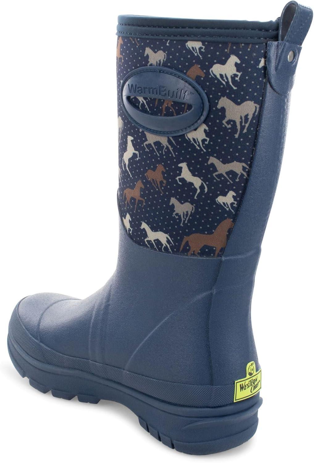 imageWestern Chief Womens Neoprene Faux Fur Mid Insulated Waterproof Cold Weather BootsNavy