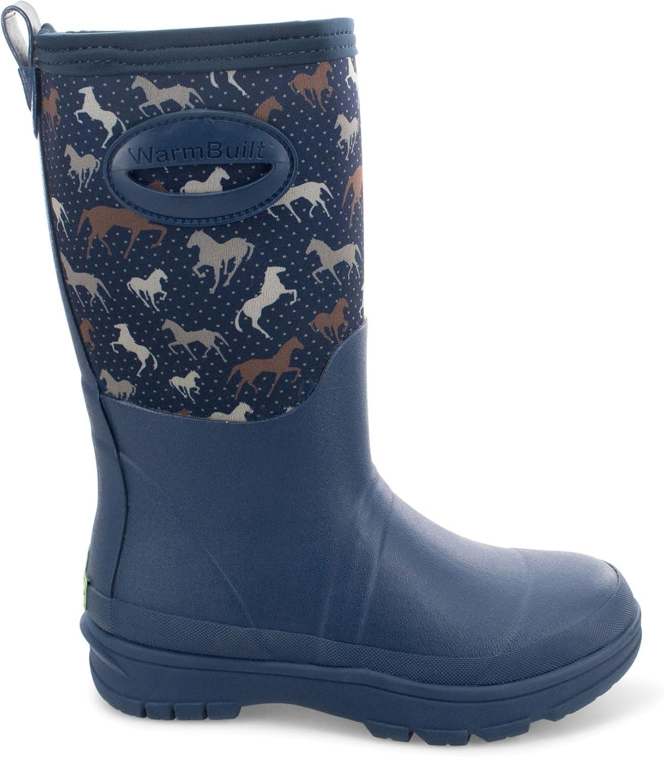 imageWestern Chief Womens Neoprene Faux Fur Mid Insulated Waterproof Cold Weather BootsNavy