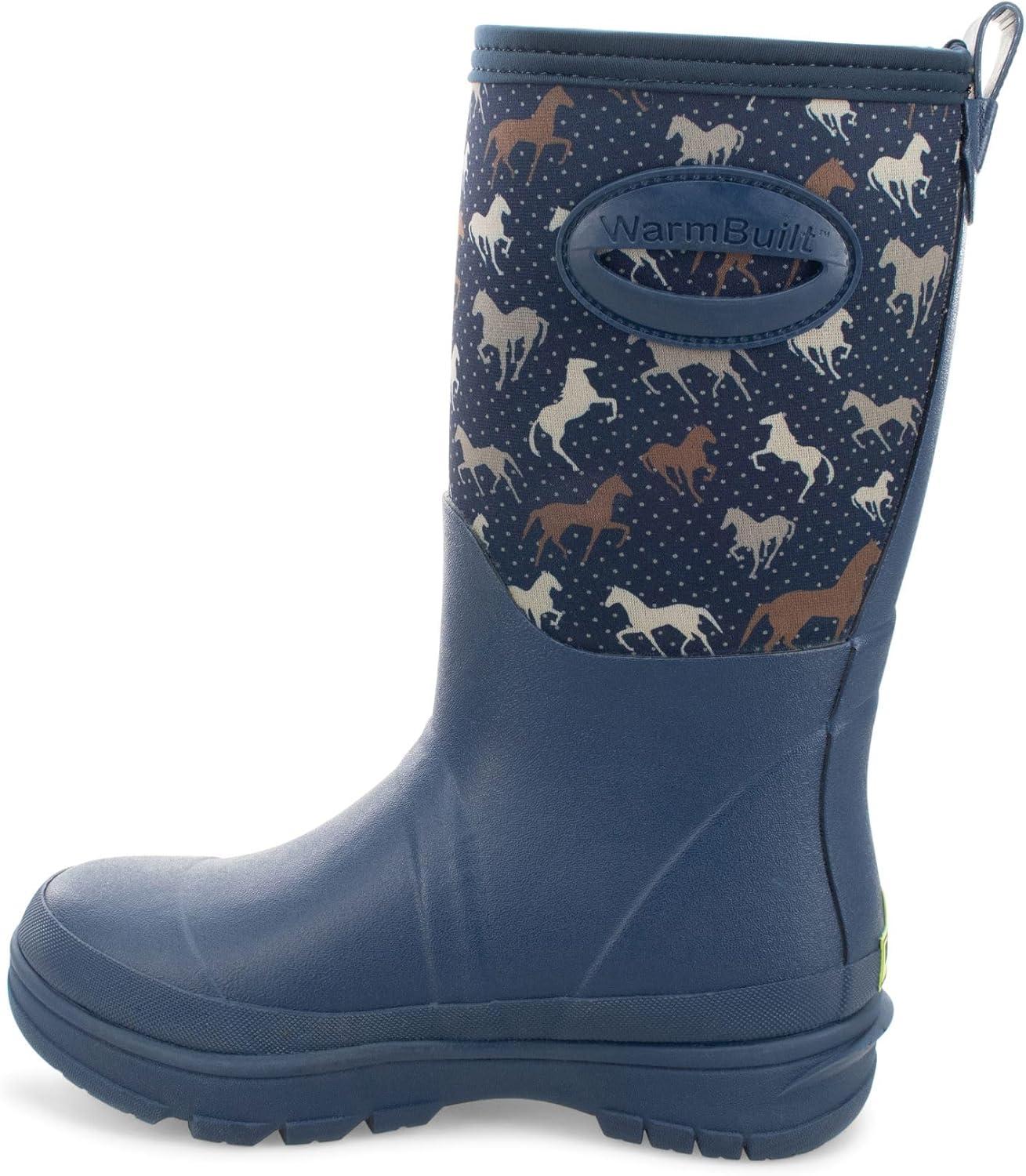 imageWestern Chief Womens Neoprene Faux Fur Mid Insulated Waterproof Cold Weather BootsNavy