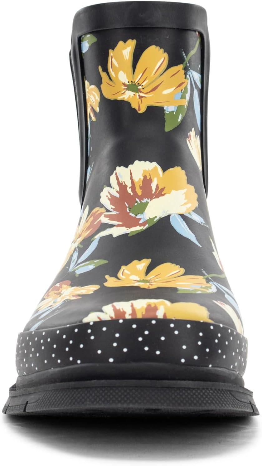 imageWestern Chief Womens Waterproof Chelsea Ankle Rain Boot with Elastic Gore and Rubber Lug Outsole Stylish and Functional for Rainy DaysFloral