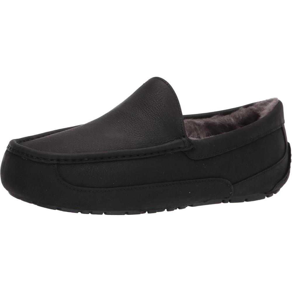 imageUGG Mens Ascot SlipperBlack Matte Leather