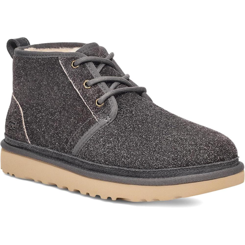 imageUGG Mens Neumel Shaggy Suede Chukka BootDark Grey