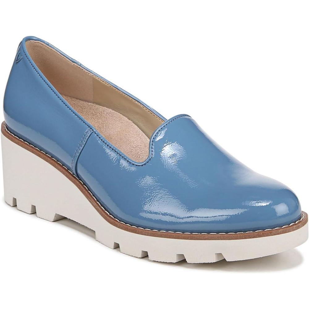 imageVionic Womens Aster Willa Wedge Supportive Arch Support Dress Shoes for Women That Include an Orthotic Insole Providing Comfort and Stability Medium and Wide Widths Sizes 512Captains Blue