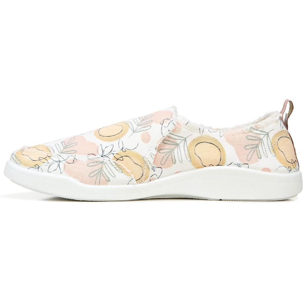 imageVionic Womens Malibu SliponsLoaferWhite Orange Grove Canvas