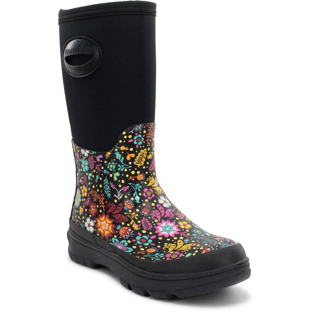 imageWestern Chief Womens Neoprene Faux Fur Mid Insulated Waterproof Cold Weather BootsGarden Play