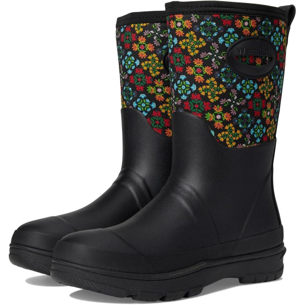 imageWestern Chief Womens Neoprene Faux Fur Mid Insulated Waterproof Cold Weather BootsJewel Black