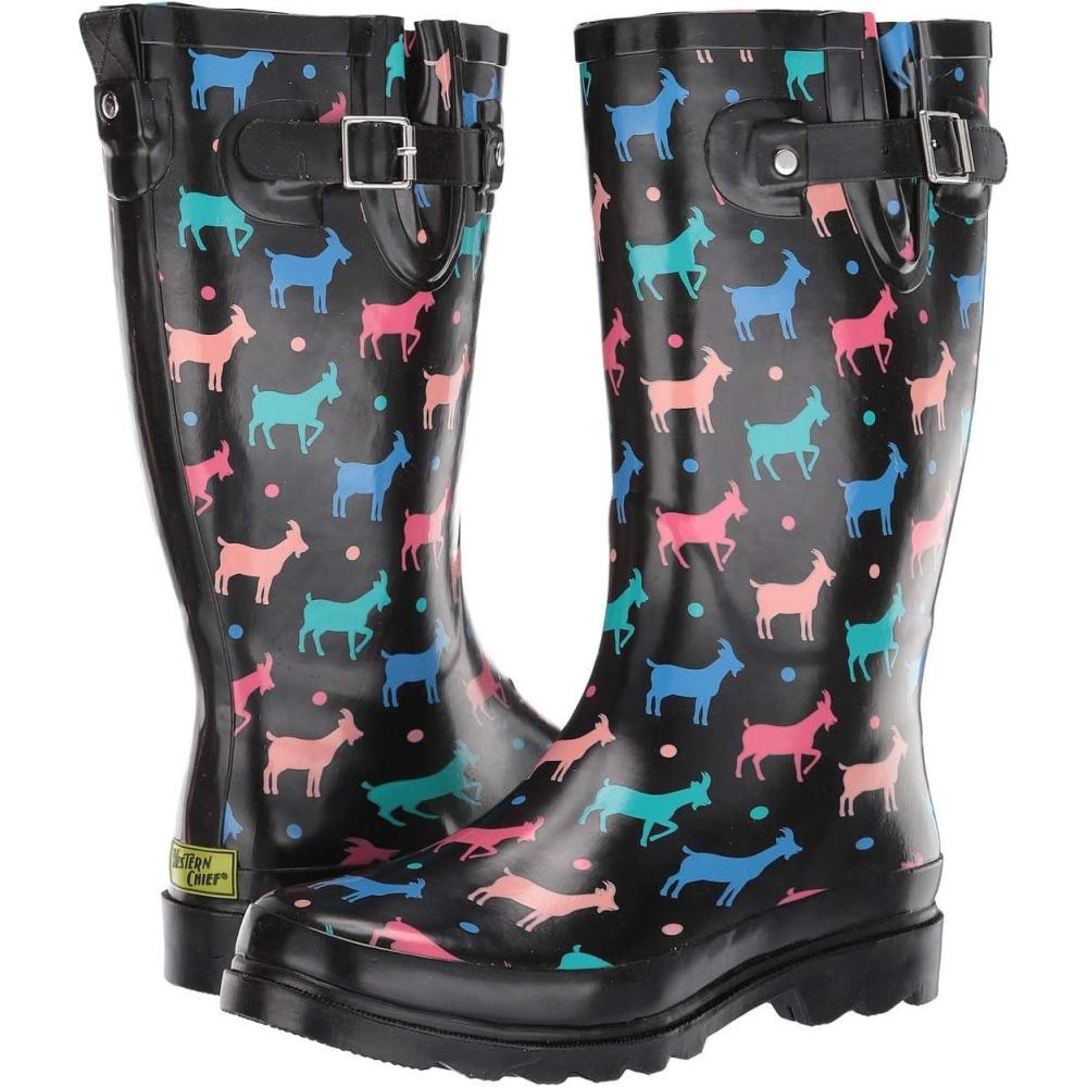 imageWestern Chief Womens Tall Waterproof Rain Boot Outdoor Garden ShoesDotty Goat