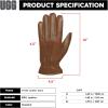 UGG mens 3 Point Leather Tech Gloves With Sherpa Lining(Chestnut)