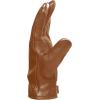 UGG mens 3 Point Leather Tech Gloves With Sherpa Lining(Chestnut)