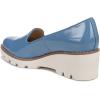Vionic Women’s Aster Willa Wedge- Supportive Arch Support Dress Shoes for Women That Include an Orthotic Insole Providing Comfort and Stability, Medium and Wide Widths, Sizes 5-12(Captains Blue Patent)