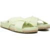 Vionic Women’s BEACH Boardwalk Panama Canvas Sandals- Sustainable Washable Slide with Orthotic Insole Arch Support, Women’s Sneakers Medium Fit, Sizes 5-12(Pale Lime)