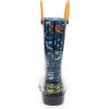 Western Chief Kids Waterproof Light Up Rain Boots With Handles for Easy On and Off for Boys and Girls(Fossilized Navy)