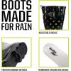 Western Chief Women’s Tall Waterproof Rain Boot Outdoor Garden Shoes(Dot City Black)