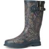 Western Chief Women’s Tall Waterproof Rain Boot Outdoor Garden Shoes(Organic Paisley)