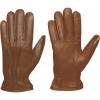 UGG mens 3 Point Leather Tech Gloves With Sherpa Lining(Chestnut)